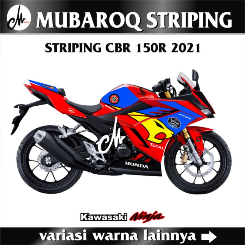 DECAL STRIPING MOTOR CBR 150R NEW 2021 2022 / DECAL STIKER VARIASI HONDA CBR 150 R NEW 2021 / DECAL 