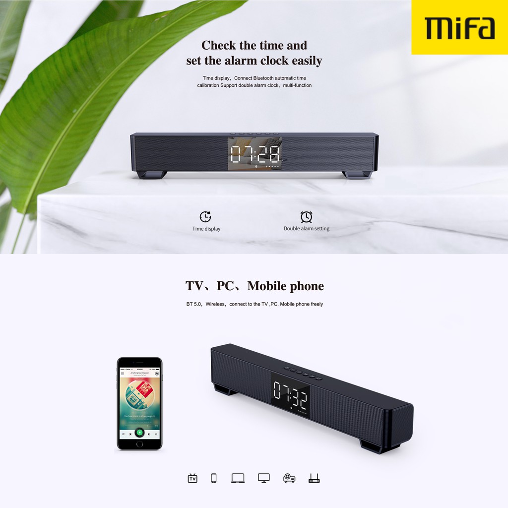 Mifa K3 Soundbar Mi TV Wired Wireless Bluetooth Speaker TWS