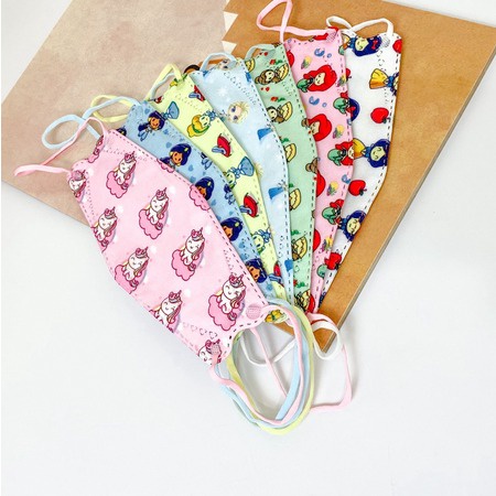 AZ Masker KF94 Kids Motif BTS KF94 BT21 / Masker KF94 Karakter Anak Motif BT21