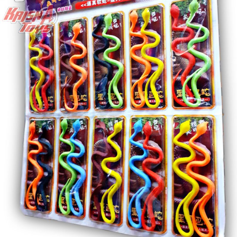 MAINAN ANAK ULAR PRANK/ULAR KARET isi 20pcs/Lembar