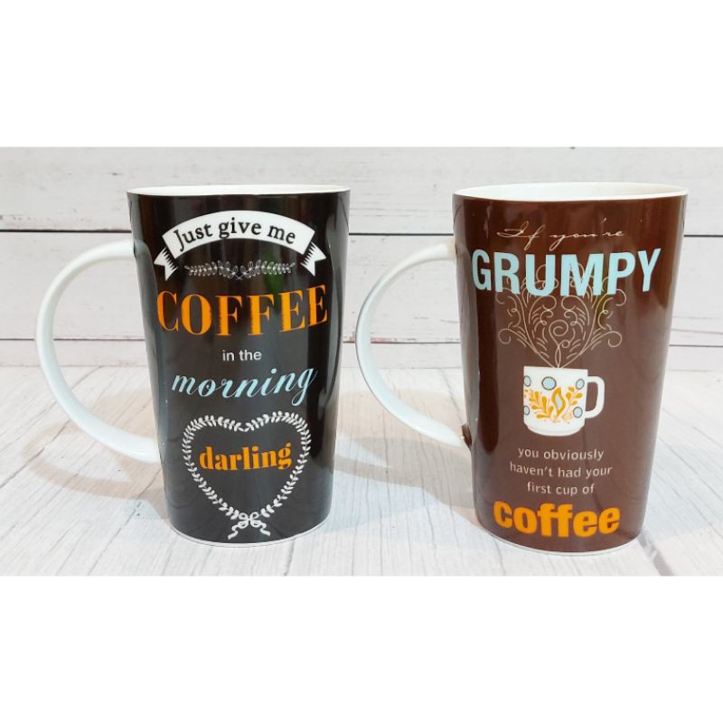 GRUMPHY &amp; DARLING TALL MUG CUP