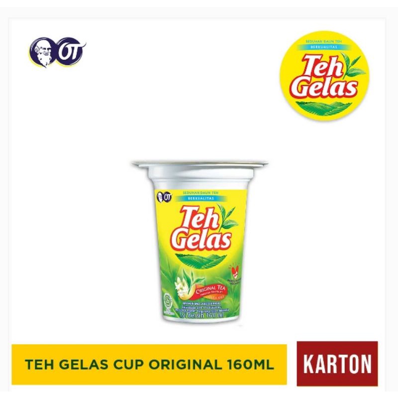 

minuman TEH GELAS ORIGINAL 160ML (KRT ISI 24 PCS)