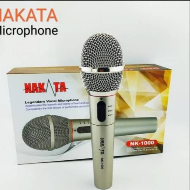 Mic wireless dan kabel nakata nk1000 handle nk 1000 microphone multifungsi pegang