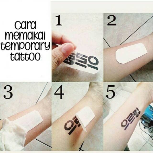 Jungkook Temporary Tattoo
