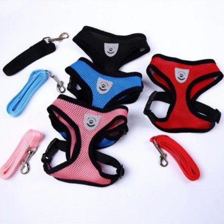 Harness Anjing Rompi Vest Harness Dog Harness Harness Kucing Pet Dog - S &amp; M