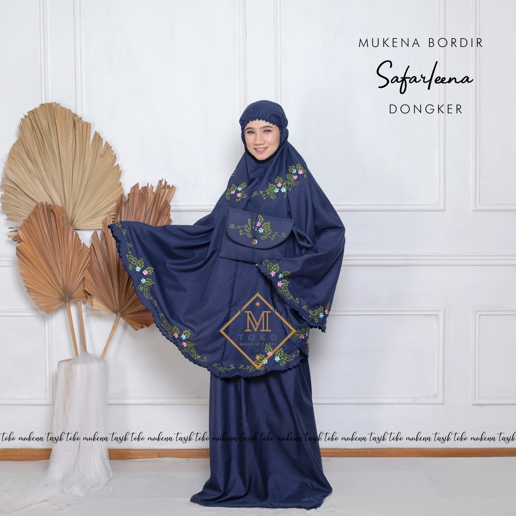 TOKO MUKENA TASIK - MUKENA BORDIR SAFARLEENA | MUKENA BORDIR PREMIUM TAS PESTA
