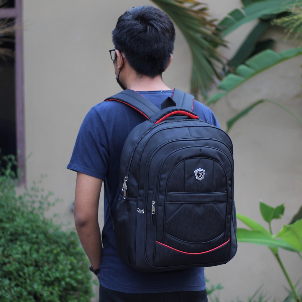 Tas Backpack Pria Ransel Cowo Elite Polo Sekolah SD SMP SMA Kuliah Laptop Kerja Murah Keren Awet