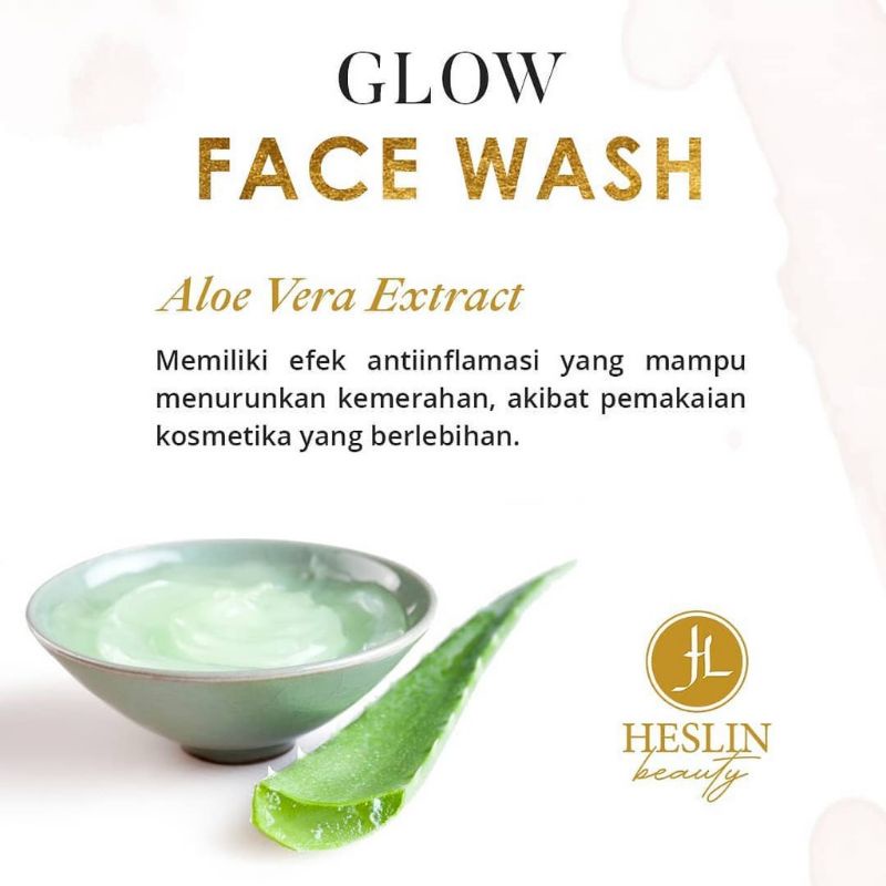 BISA COD (ECER) GLOW FASH WASH SABUN HESLIN BEAUTY