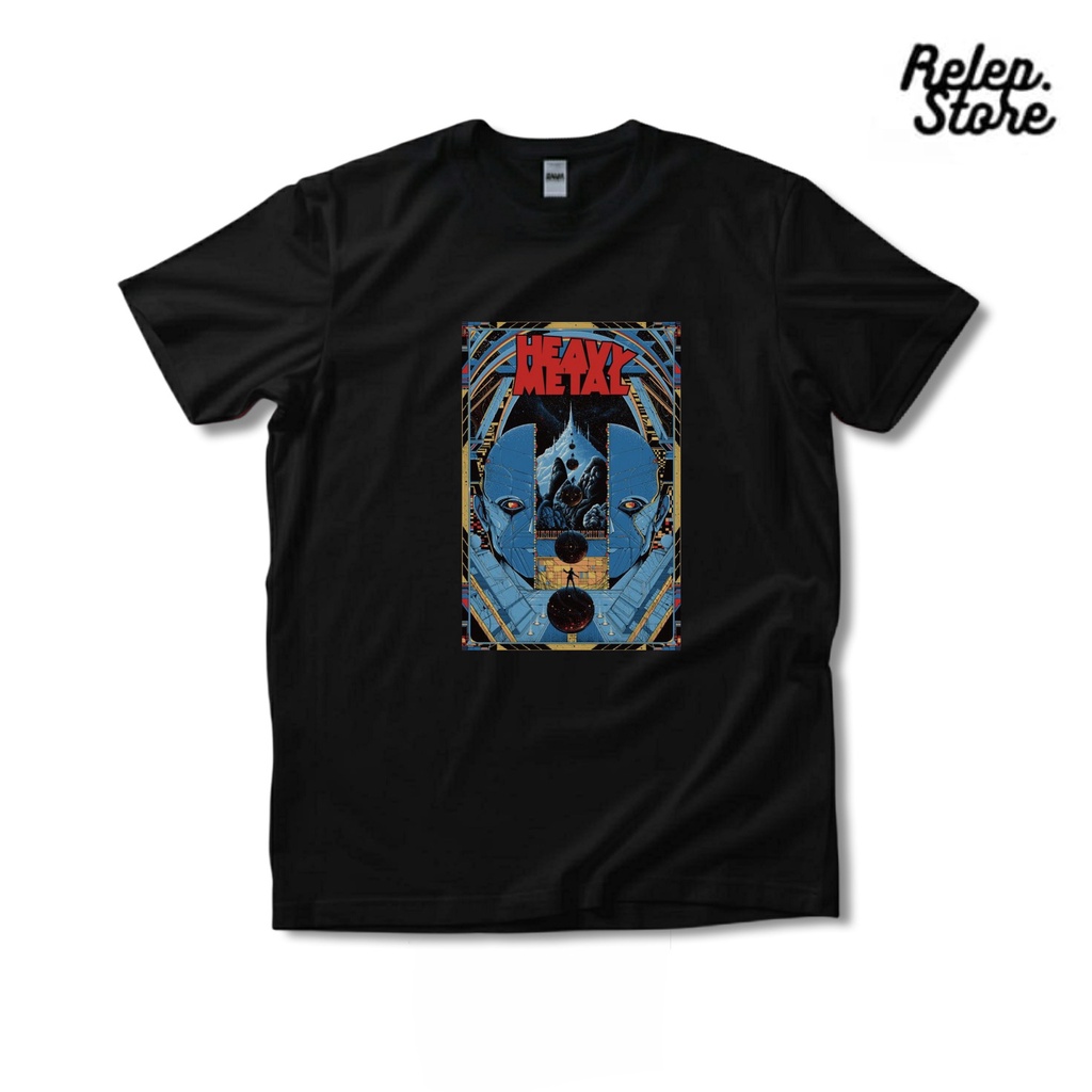 Kaos Distro Pria HEAVY METAL Kaos Band Metal Bahan Combed 30s Katun Fullprint Terlaris