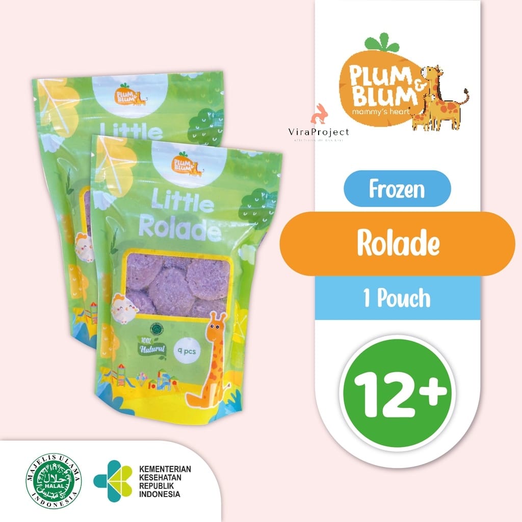 PLUM&amp;BLUM FROZEN LITTLE ROLADE DAGING SAPI AYAM NO MSG 9PCS