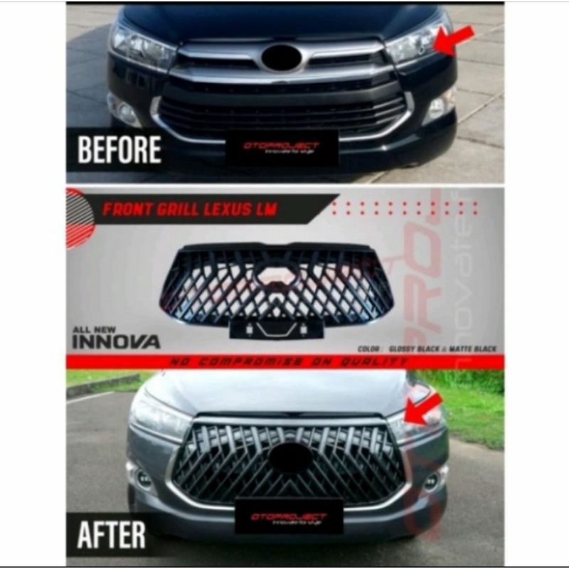 gril mobil Inova reborn 2016-2019 Lexus LM style