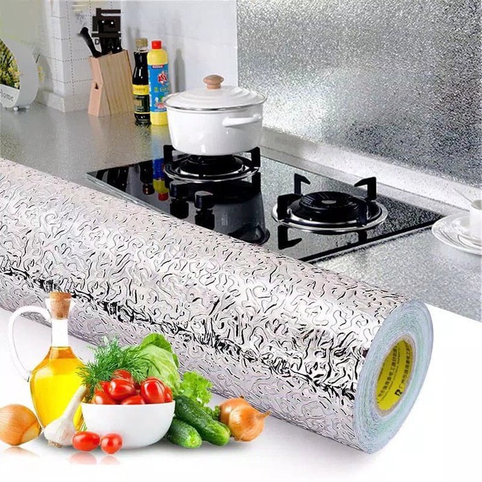 Wallpaper Sticker Dapur Ukuran 5m x 60cm - Wall Sticker Dapur &amp; Kamar Mandi