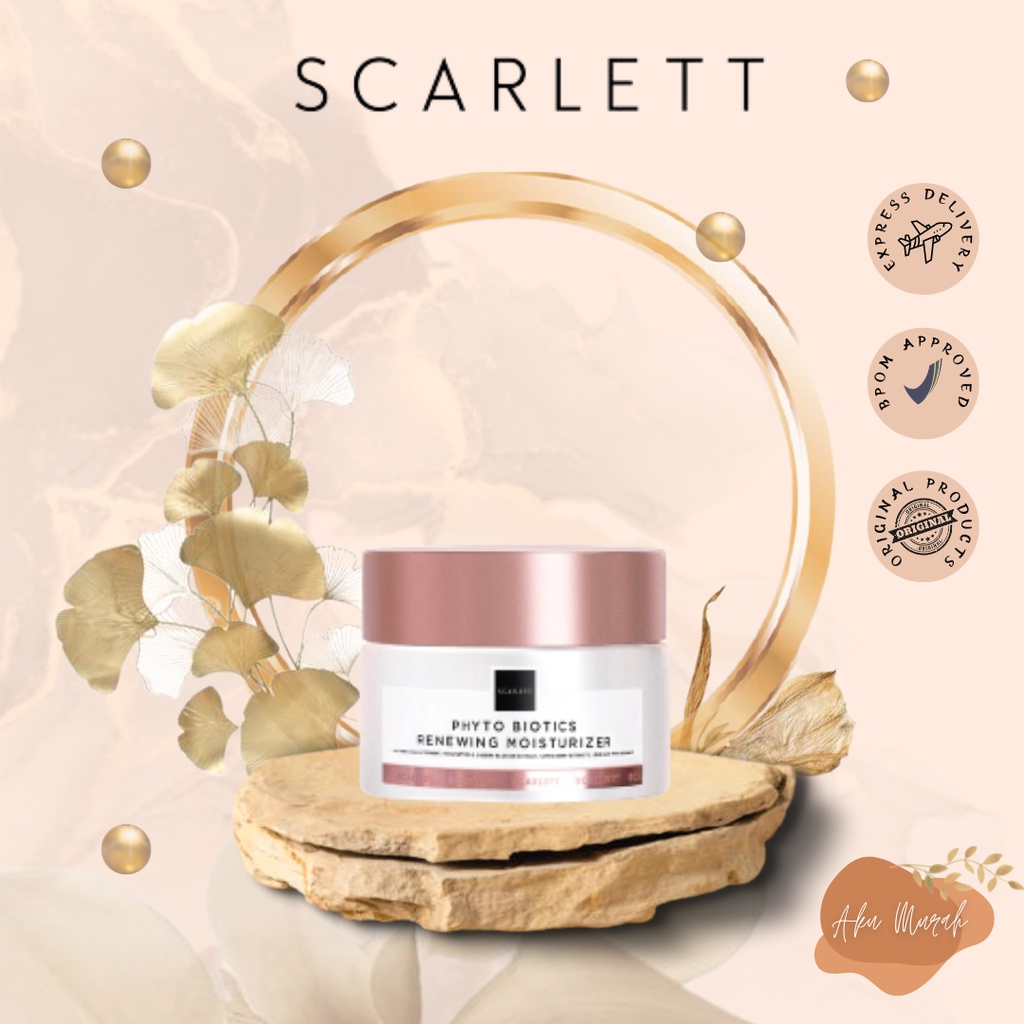 ✨ AKU MURAH ✨ Scarlett Whitening Age Delay - Phyto Biotics Renewing Moisturizer 20gr NEW