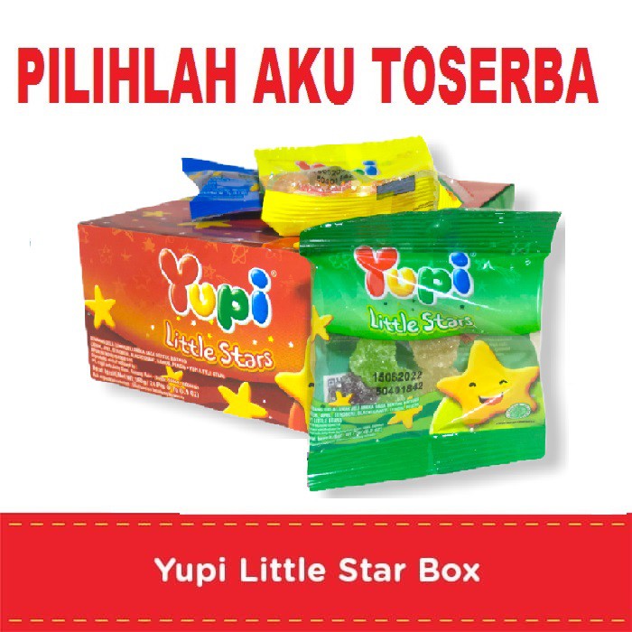 YUPI LITTLE STARS BOX isi 24 PCS - ( HARGA PER BOX )