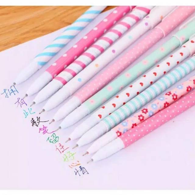 

Pulpen Gel 10 Warna Motif Karakter