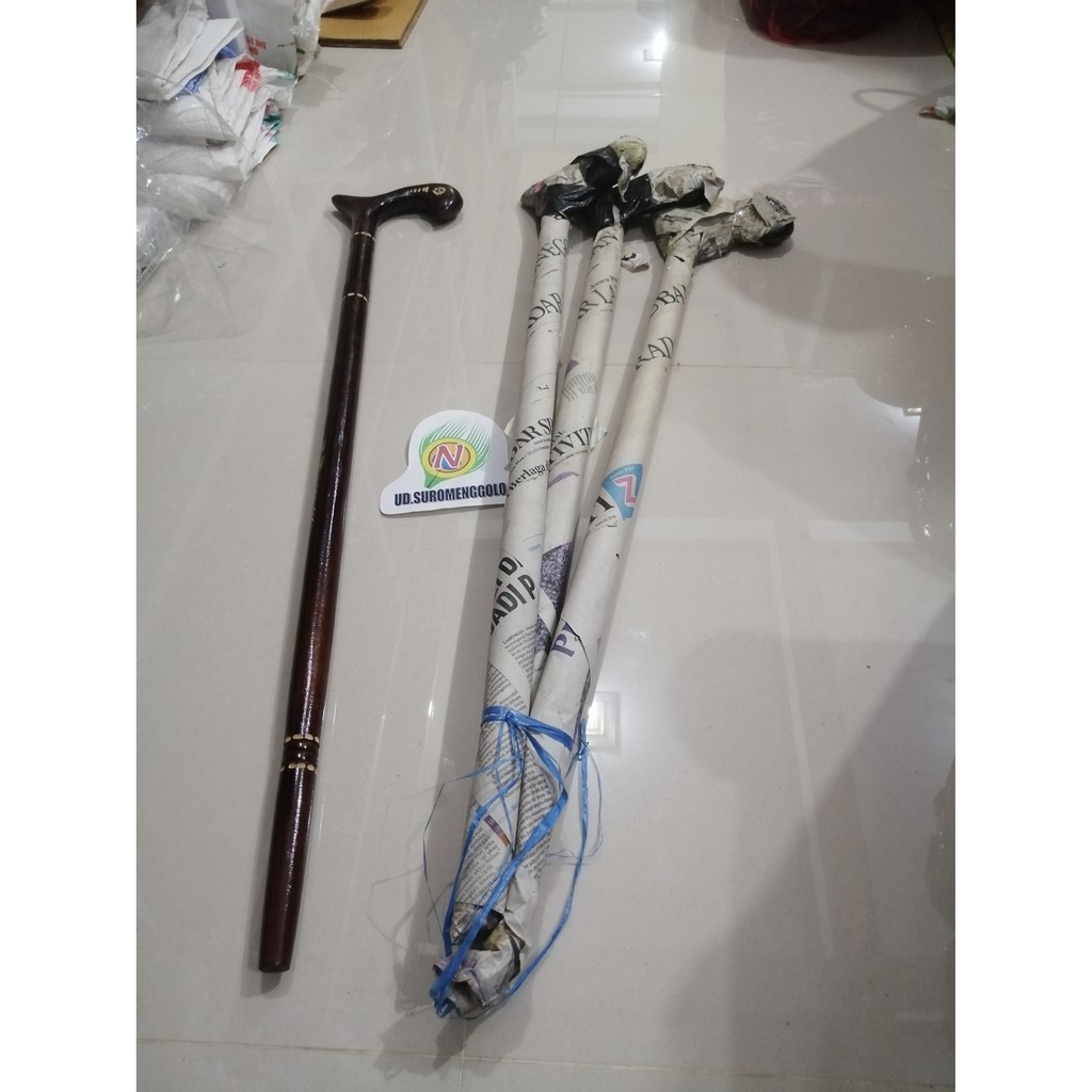 TONGKAT WAROK PONOROGO / TONGKAT ORANG TUA / KAKEK / NENEK / ALAT BANTU JALAN / TONGKAT UKIRAN