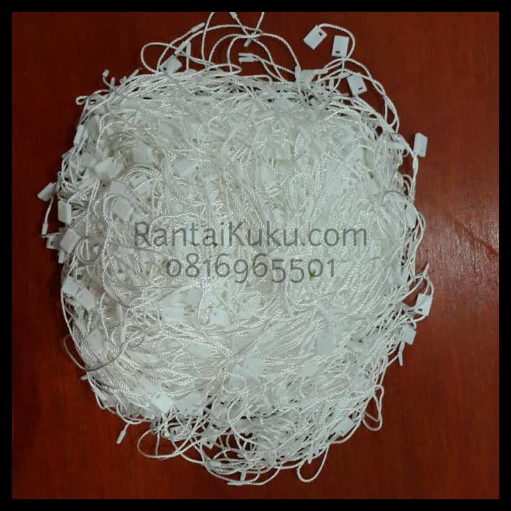 J0AW TALI GANTUNGAN KUNCI / HANGTAG LABEL BAJU WARNA PUTIH IAKF