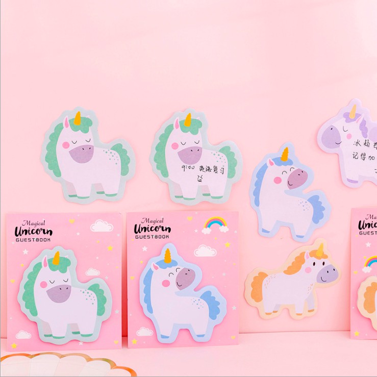 

HS01 - - Sticky Notes Unicorn Sticky Note Kuda Poni Tempelan Memo Mini Kuda Unicorn - ST104