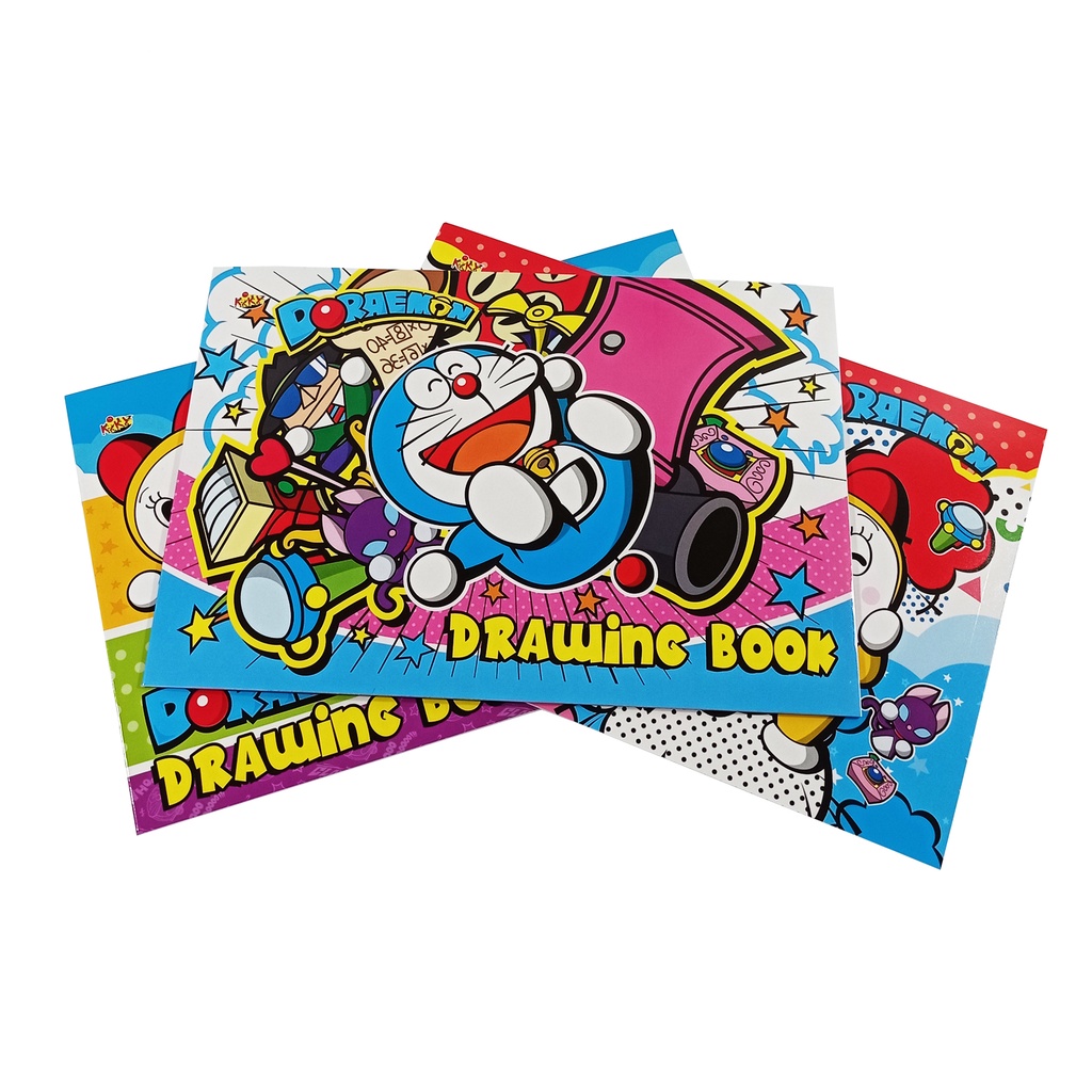 Kiky Drawing Book Buku Gambar A4 Motif Lucu & Keren [ PCS ]-Doraemon