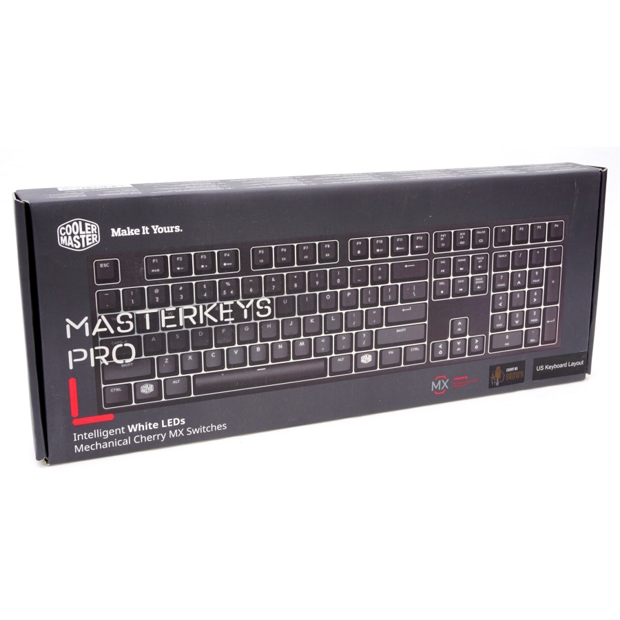 Keyboard Cooler Master Masterkey PRO L WHITE LED Blue Chery MX Switch