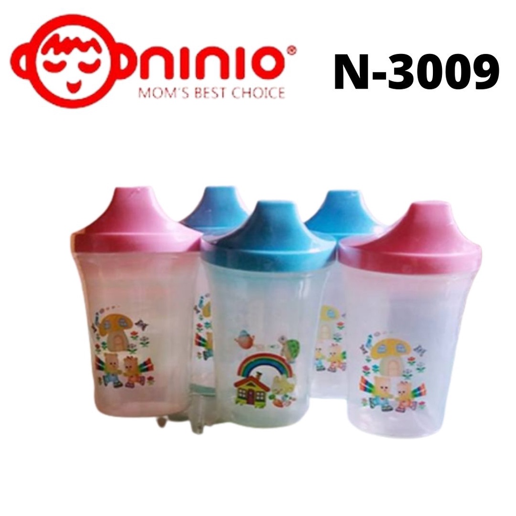 Gelas Minum Bayi Training Cup 3in1 Ninio Dot Baby Botol Bayi