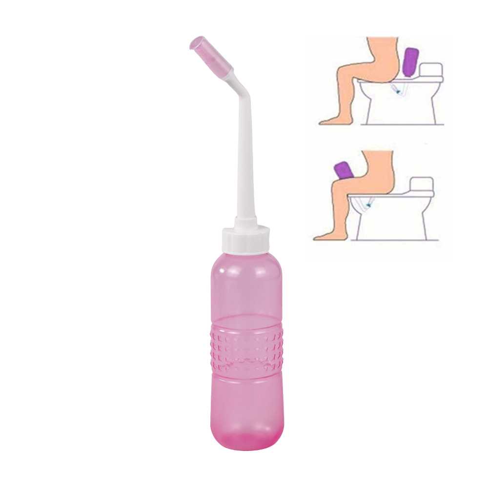 Bidet Portable Travel Semprotan Cebok Toilet Pencet Travel Sprayer Botol untuk Bilas Kencing Wanita 450ml Dan 560ml