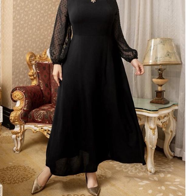 Sudah READY.. Nove Dress VERSI HIJAB/ Panjang (Petite Size to Plus Size)