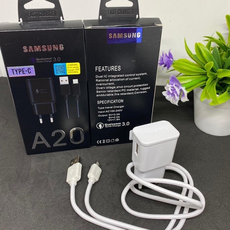 PROMO CHARGER SAMSUNG ORI FAST A20 MICRO TYPE C