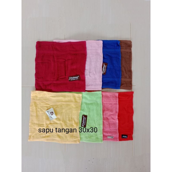 6 pcs Sapu tangan handuk 30x30 /Sapu tangan handuk