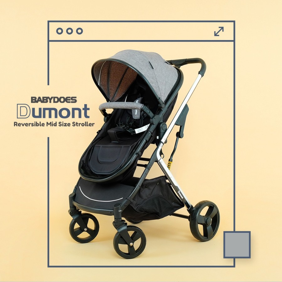 Makassar ! Stroller / Kereta Dorong Babydoes DUMONT Reversible Medium Size