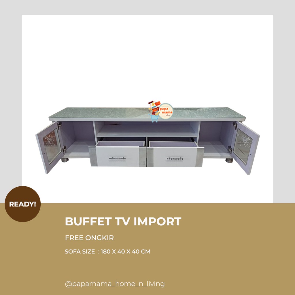 BUFFET TV Minimalis Ukuran 40 x 180 Import - Tempat TV - Medan