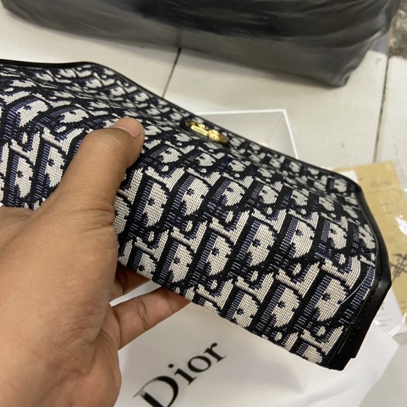 Clutch Cristiyan Dior Import with Box clutch wanita dan pria branded