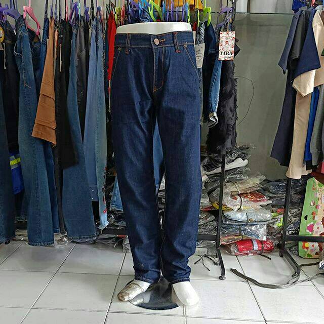 Celana import pria Super premium Merk HUGO ORI warna Biru dongker size 31