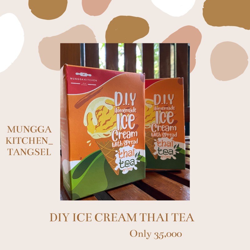 

DIY Homemade Ice Cream Thai tea MunggaKitchen