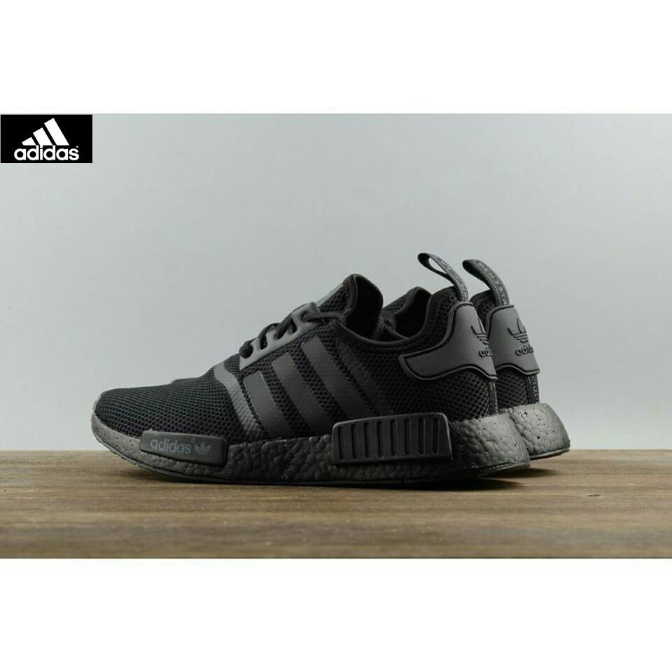 Adidas NMD R1 Triple Black S31508 all-black webshoe sneakers all-red 100%  ori | Shopee Indonesia