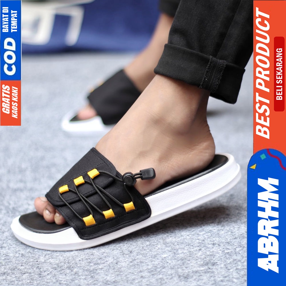 Sandal Casual Pria Sandal Slide Pria Sendal Selop Cowok Fashion Terbaru Keren