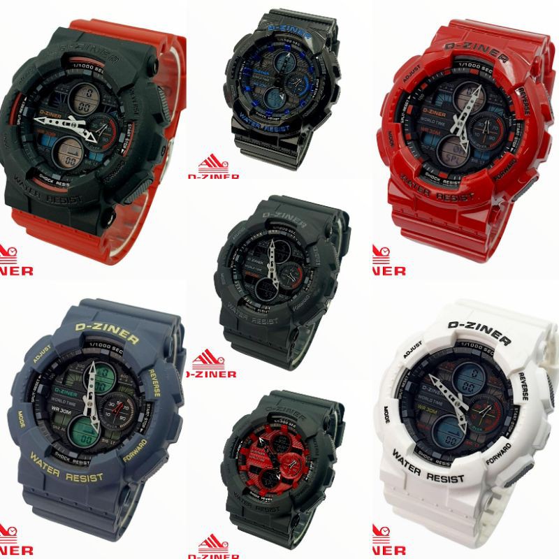 D-Ziner Jam Pria Double Time 8278