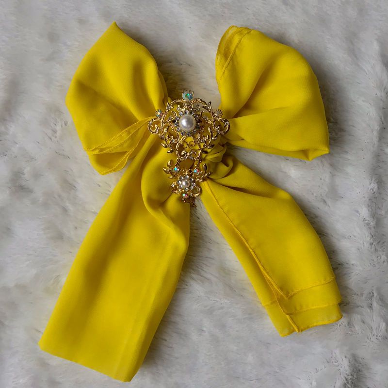 Selendang bali 2,5 meter | selendang sifon murah-Lemon