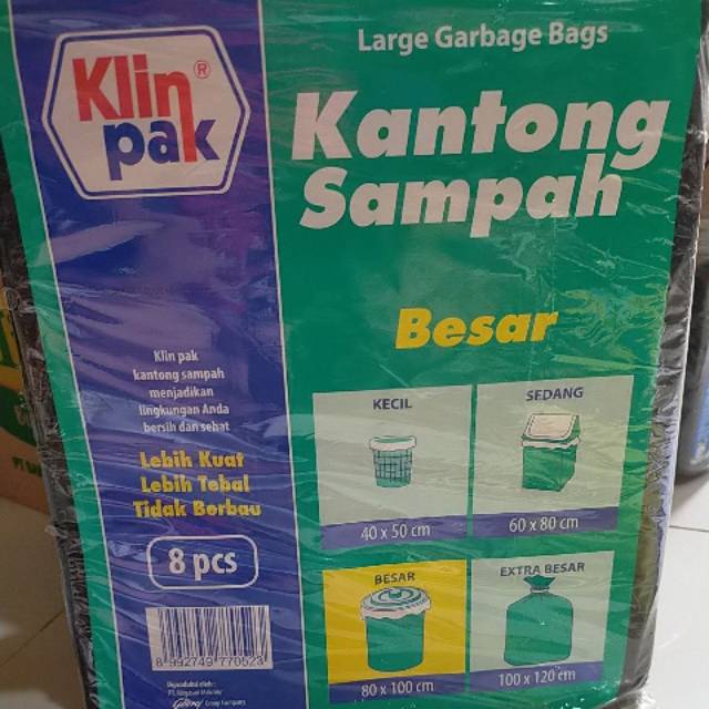 Klin Pak Kantong Sampah Klin Pak 80X100cm