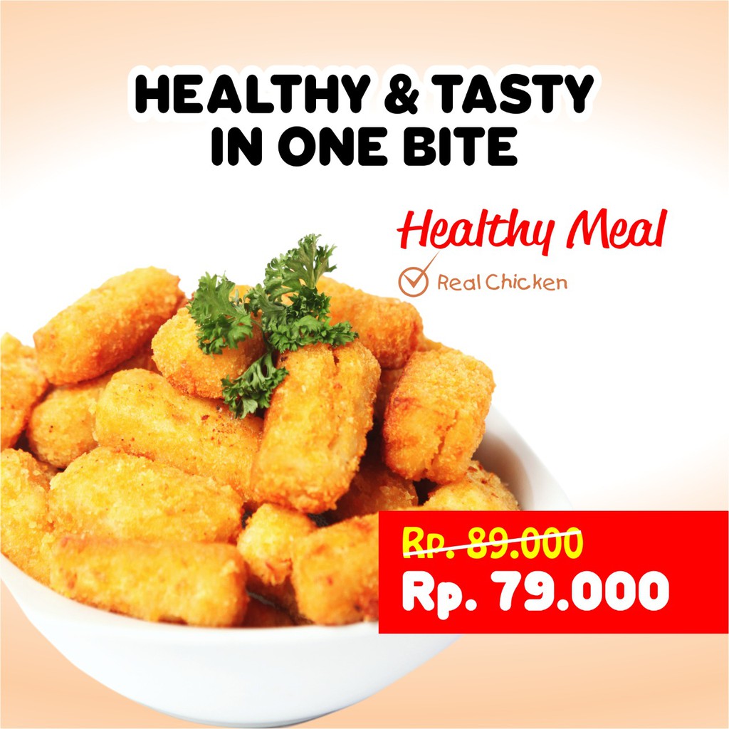 

NUGGET/NUGGET ANAK/NUGGET SEHAT/HEALTHIE MEAL NUGGET/ NUGGET AYAM NON MSG
