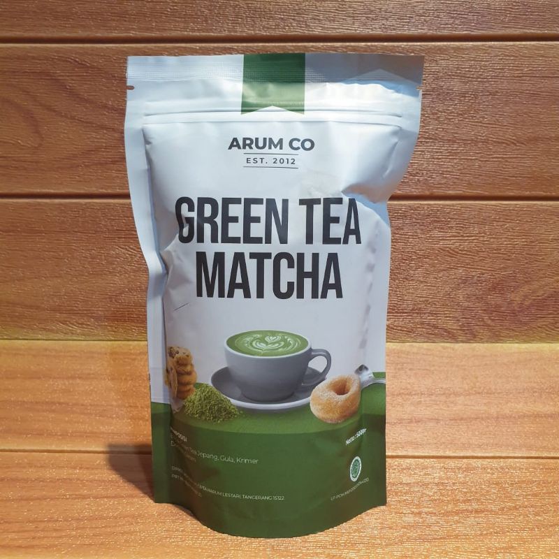 Arum Co Green Tea Matcha 500gr / Minuman Bubuk Green Tea Enak &amp; Murah / Instant Drink