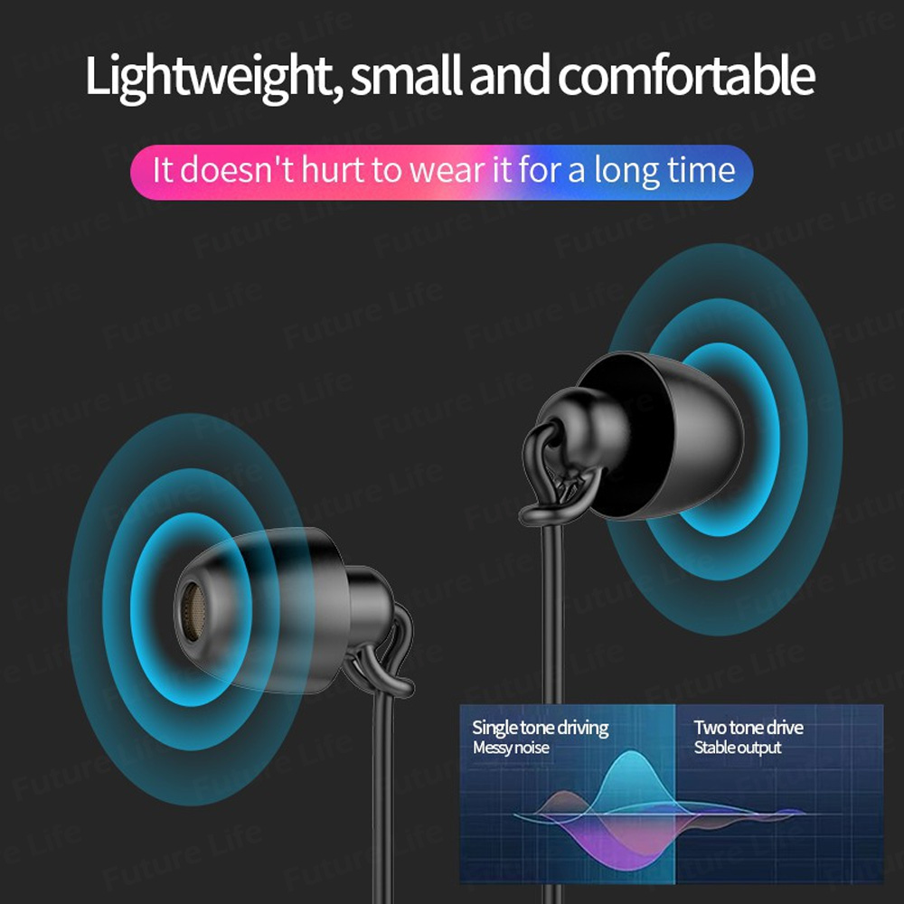 (Tersedia &amp; Cod) Headset In-Ear Noise Reduction 3.5mm Earphone With Mic