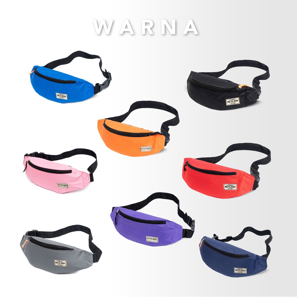 HEYLOOK Project - Tas Selempang RUNNING Pria Wanita Waistbag Pria Slingbag Outdoor Waistpack