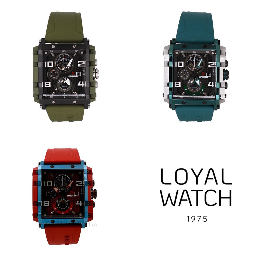 Jam Tangan EXPEDITION ORIGINAL PRIA E-6757 RUBBER