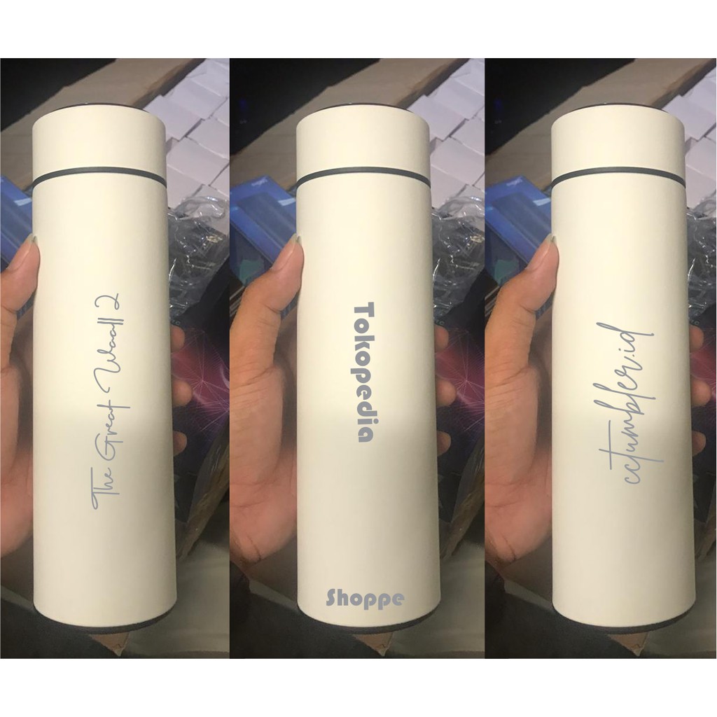 TUMBLER DIGITAL / DOFF / TUMBLER LED / SUHU / TERMOS / CUSTOM NAMA / TUMBLER CUSTOM / CUSTOM TUMBLER