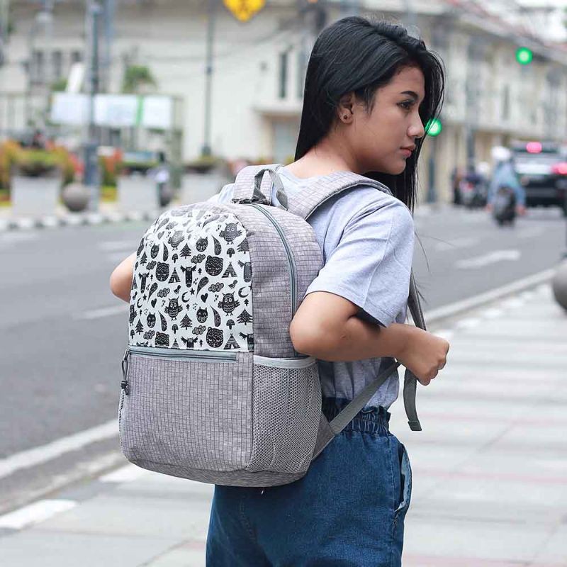 ARG Tas Ransel Wanita Cantik Tas Punggung Perempuan Backpack Big Size Gaya Korea Bahan Cordura