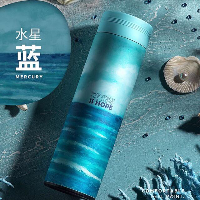 Tumbler stainless steel 304 BPA FREE desain lucu unik botol minum thermos cup-Mercury