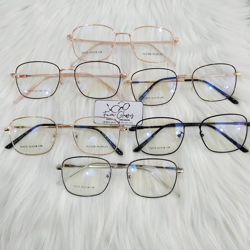 KACAMATA MINUS + PHOTOCROMIC/ PHOTOGREY -- KACAMATA ANTIRADIASI AS575 || FRAME TITANIUM