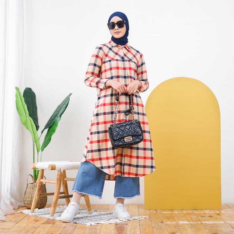 Long tunik Nafia by blif - tunik termurah