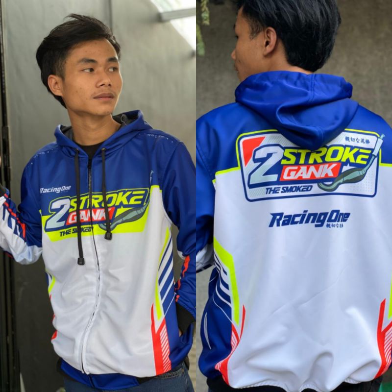 (BAYAR DI TEMPAT) JAKET 2 STROKE GANK ORIGINAL/JAKET 2 STROKE GANK RACING..